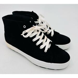 Keds Black Suede Hi Top Sneaker Shoe Womens Size 6.5 WH8533M